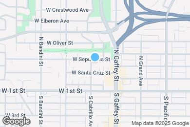Map image of the property - 783 W Sepulveda St