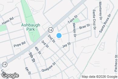 Map image of the property - 1522 Cochiti St