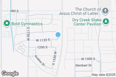 Map image of the property - 1199 S 1510 E