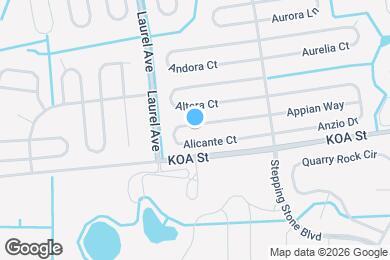 Map image of the property - 55 Alicante Ct