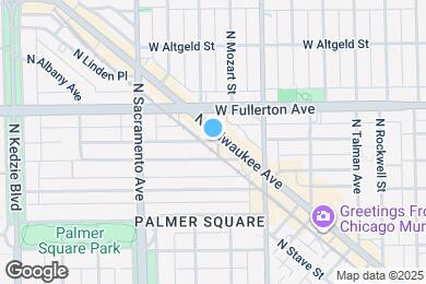 Map image of the property - 2835 W Medill Ave