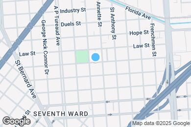 Map image of the property - 2016 N Dorgenois St