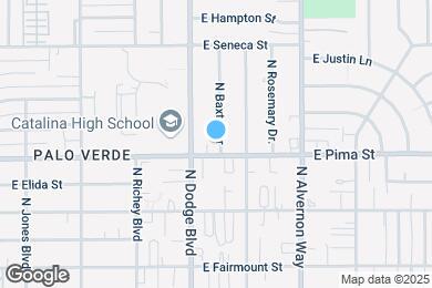 Map image of the property - 1711 N Baxter Dr