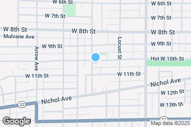 Map image of the property - 1323 W 10th St