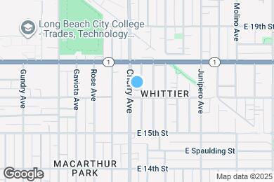 Map image of the property - 1714 Cherry Ave