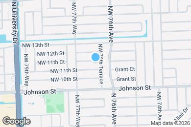Map image of the property - 7670 NW 11th Ct