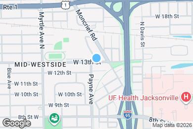 Map image of the property - 1080 W 13th St