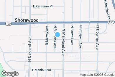 Map image of the property - 3902 N Frederick Ave