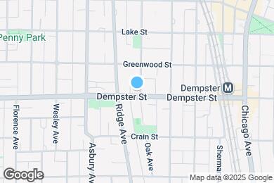 Map image of the property - 1312 Oak Ave
