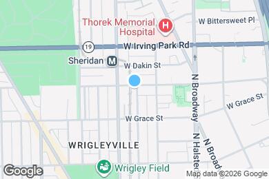 Map image of the property - 3844 N Wilton Ave