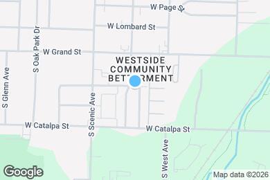 Map image of the property - 2550 W Delmar