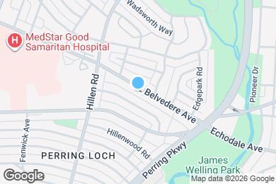 Map image of the property - 1905 E Belvedere Ave
