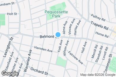 Map image of the property - 748 Belmont St
