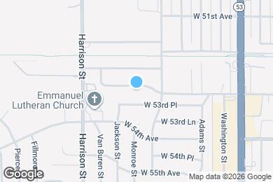 Map image of the property - 505 W 53rd Ave