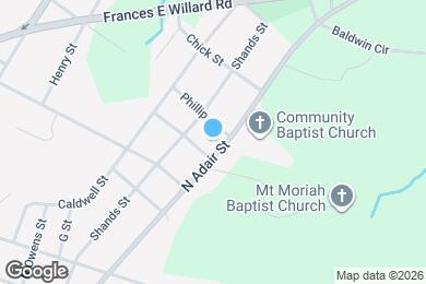 Map image of the property - 605 N Adair Street Apt #1
