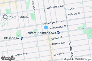 Map image of the property - 1020 Bedford Ave