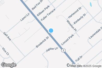 Map image of the property - 1665 Central Ave