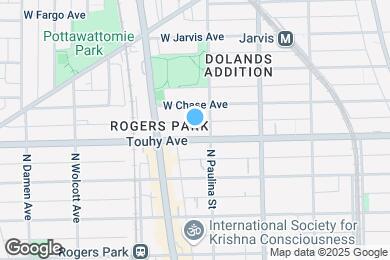 Map image of the property - 1714 W Touhy Ave