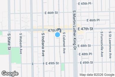 Map image of the property - 4733 S Prairie Ave
