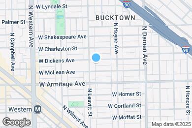 Map image of the property - 2147 W Dickens Ave
