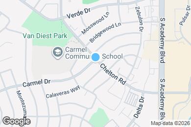 Map image of the property - 1603 Carmel Dr