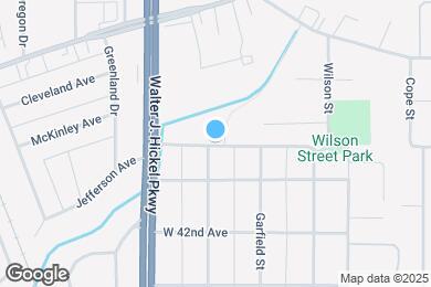 Map image of the property - 1499 W 40th Ave