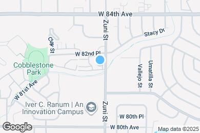 Map image of the property - 2422 W 82nd Pl