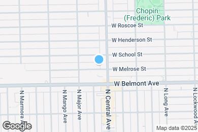 Map image of the property - 5614 W Melrose St