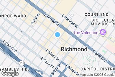 Map image of the property - 525 E Grace St