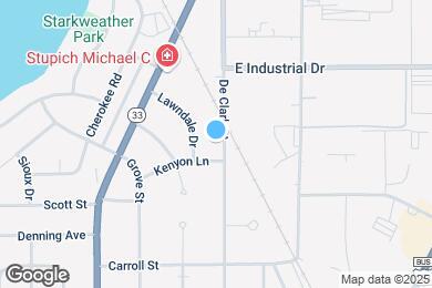 Map image of the property - 1006 De Clark St