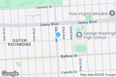 Map image of the property - 596 34th Ave