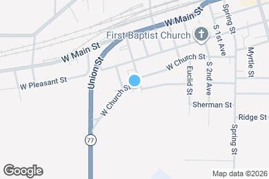 Map image of the property - 608 W Church St