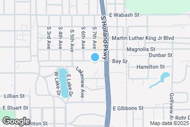 Map image of the property - 1335 E Bay St