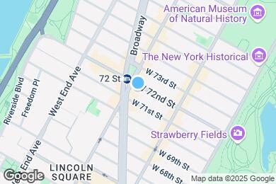 Map image of the property - 166 W 72nd St