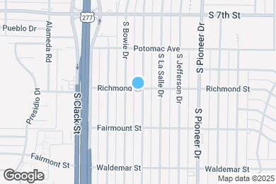 Map image of the property - 1002 S San Jose Dr