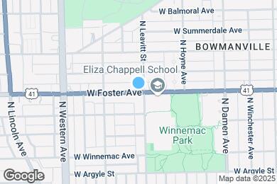 Map image of the property - 2206 W Foster Ave