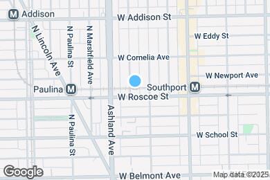 Map image of the property - 3409 N Bosworth Ave