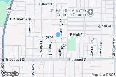 Map image of the property - 625 E High St