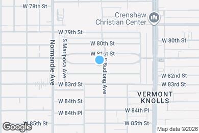 Map image of the property - 1208 W 81st Pl