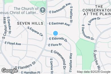 Map image of the property - 19695 E Eldorado Dr