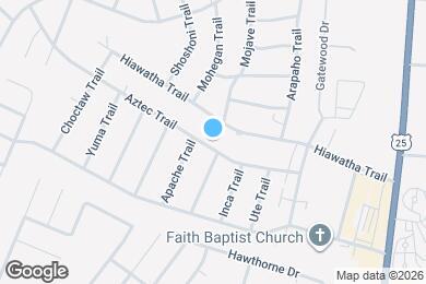 Map image of the property - 301 Aztec Trail