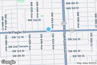Map image of the property - 4332 W Flagler St