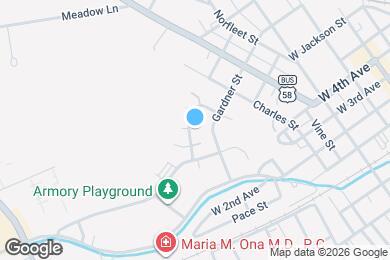 Map image of the property - Berkley Court Apartments