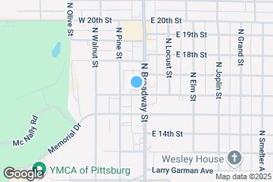 Map image of the property - 1601 N Broadway St