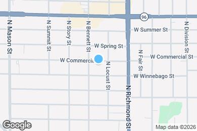 Map image of the property - 819 W Commercial St