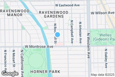 Map image of the property - 4427 N Rockwell St