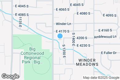 Map image of the property - 1332 E 4200 S