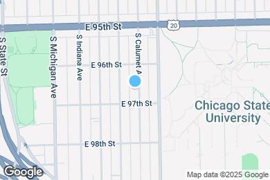 Map image of the property - 9640 S Calumet Ave