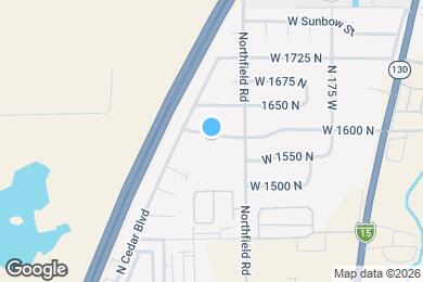 Map image of the property - 441 W 1600 N