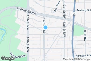 Map image of the property - 5735 14th St NW